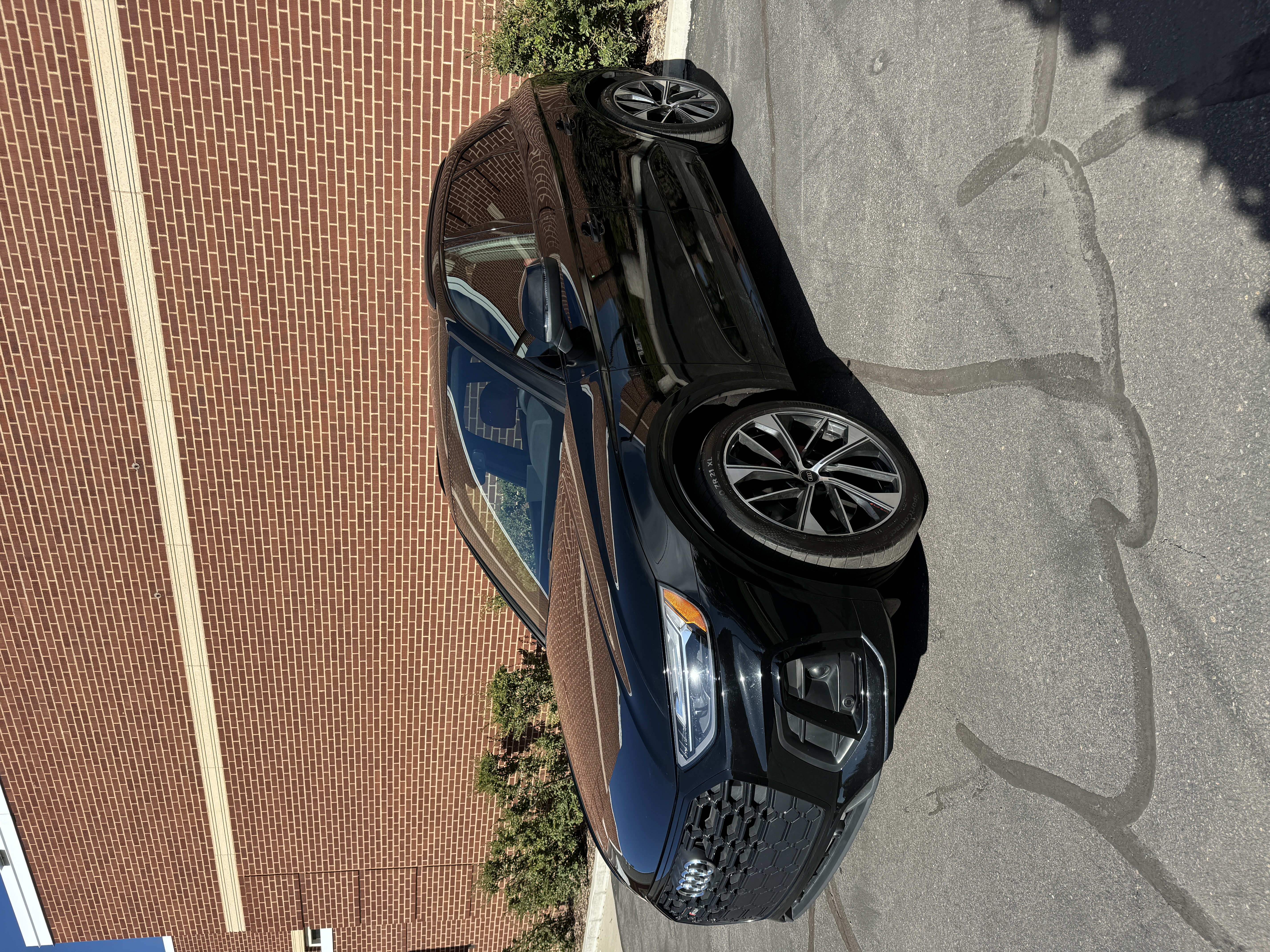 Side panels and doors refinished after side swipe repair